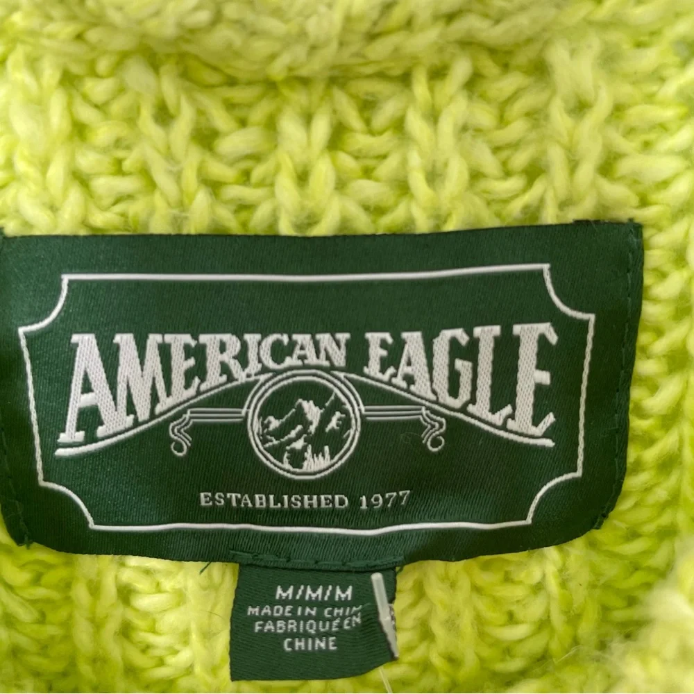 NWT AMERICAN EAGLE • Cable Knit Mock Neck Sweater - Picture 5 of 6